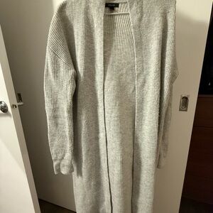 RW&CO. Gray Open-Front Cardigan